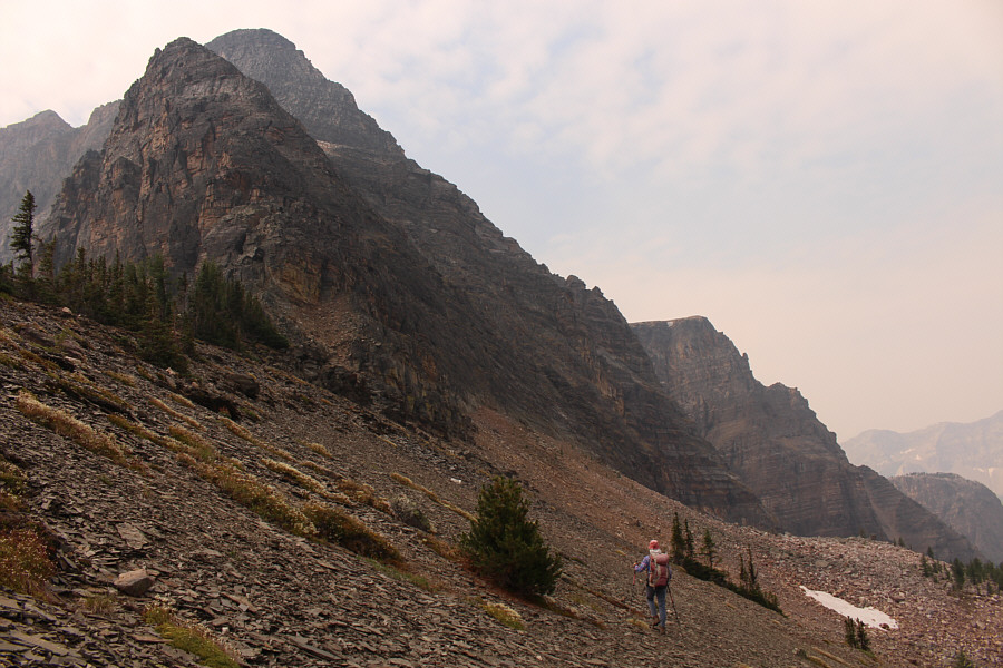 This is gonna suck going down...and climbing back up!