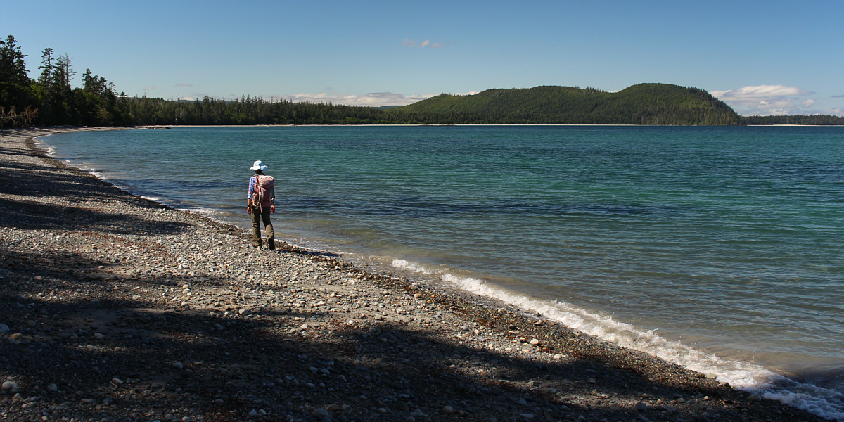 Gray Bay looks beautiful though at high tide.