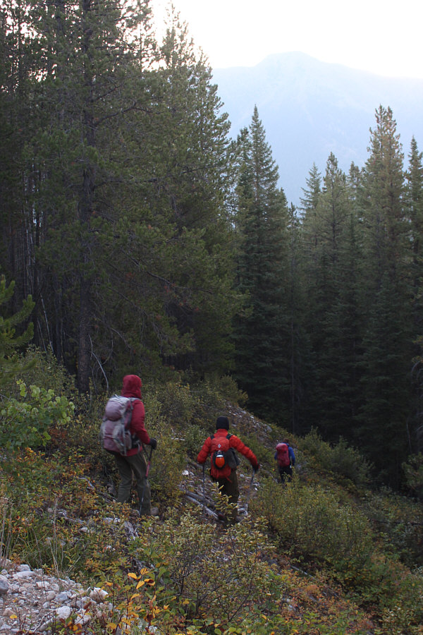 Off-trail hiking already! That doesn't bode well...