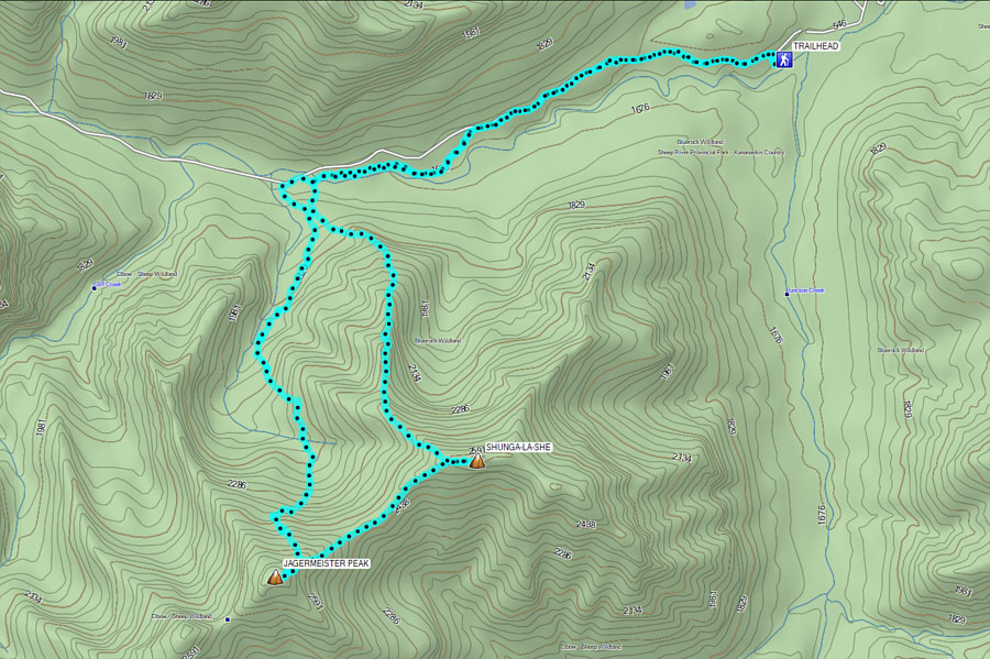 Retracing your steps is likely the best option for descent.