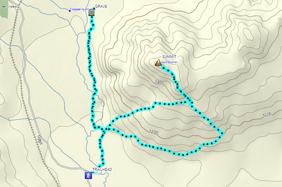Mount Solomon is a great off-season hike, but don't bother with Solomon's Grave!