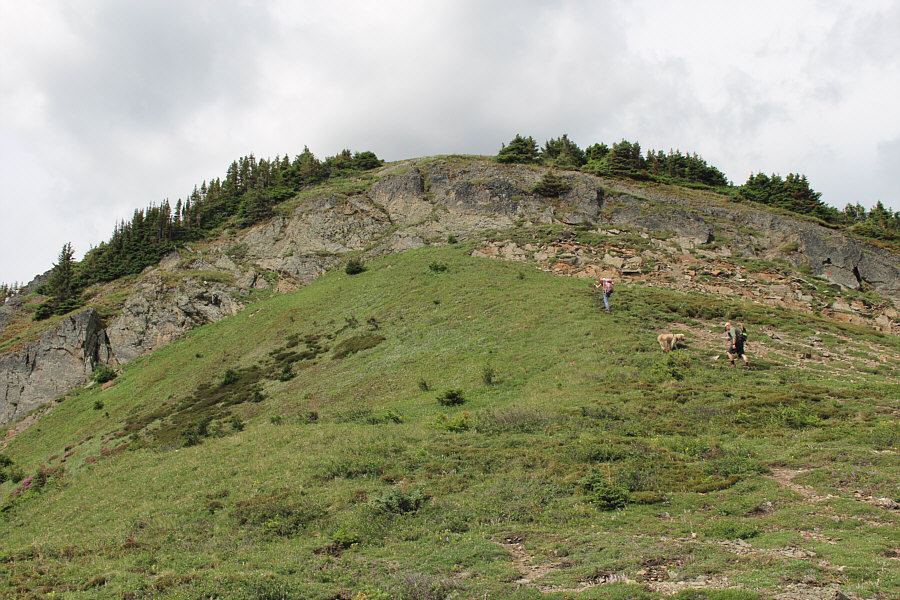 An opportunity for some hands-on scrambling if you don't want to take the hikers' trail.