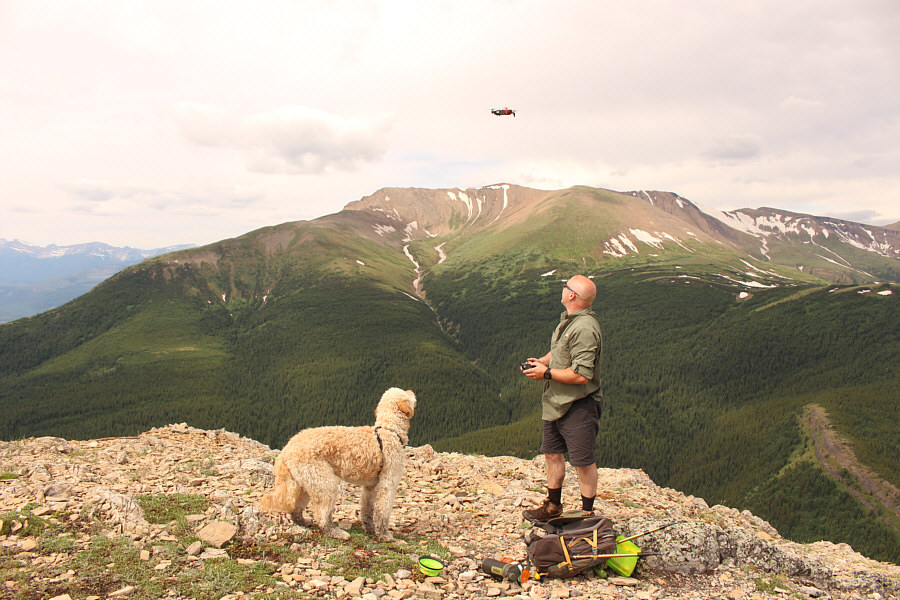 Everybody wave at the drone!