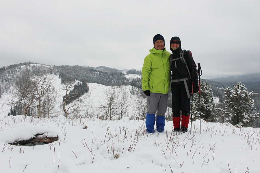 First summit of the day!