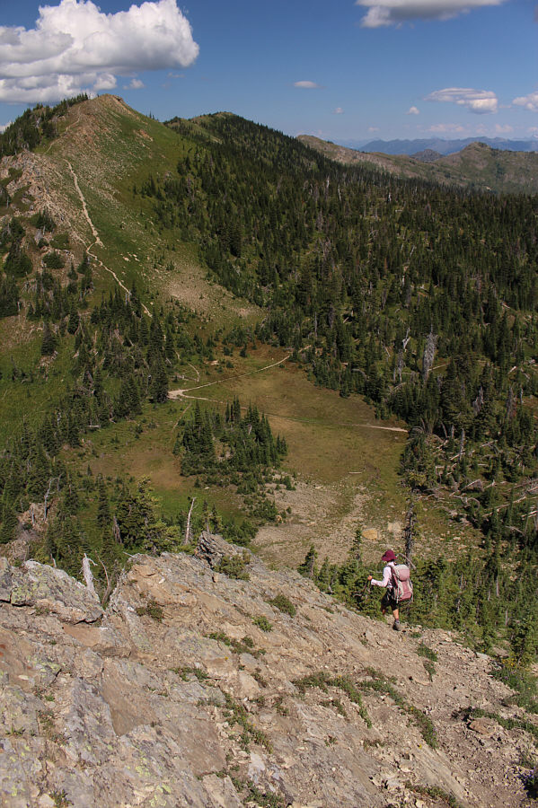 It's tempting to continue up the ridge on the other side of the gap, but it's probably more of the same.