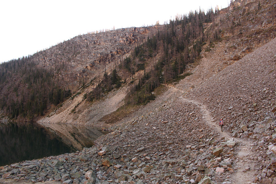 Nine switchbacks await.