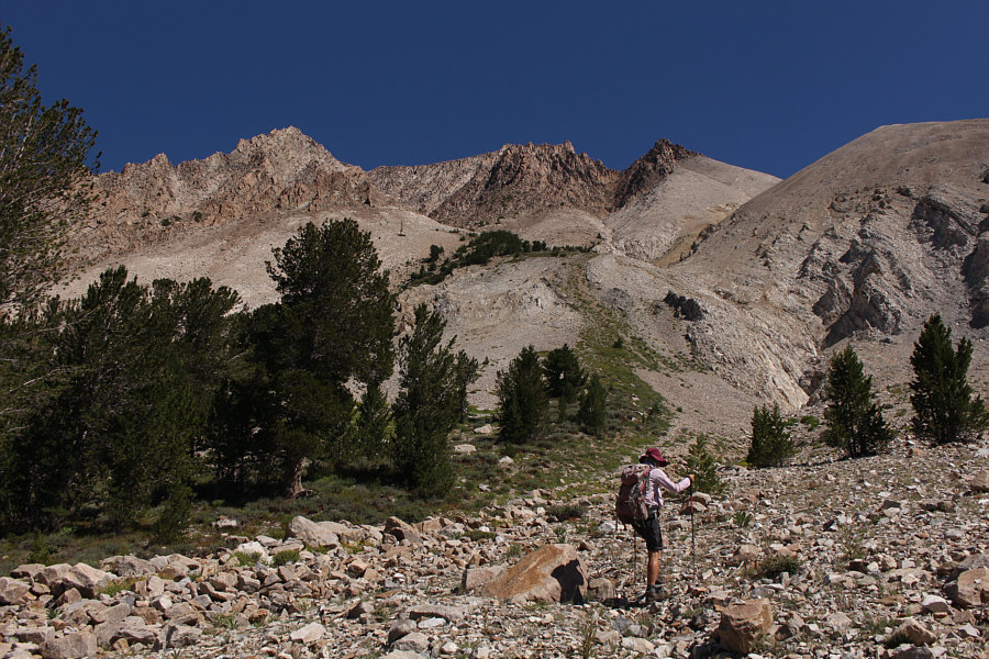 Start of a long uphill grind...