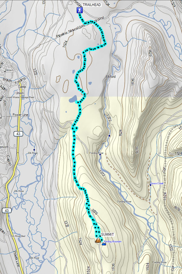 The perfect ski ascent for light touring gear.