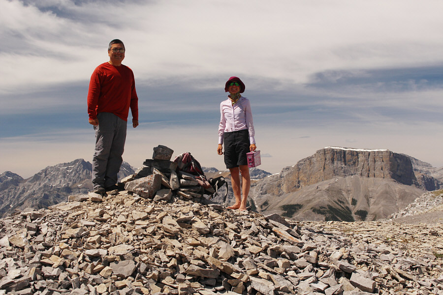Zosia is so tough she hiked up here in her bare feet!