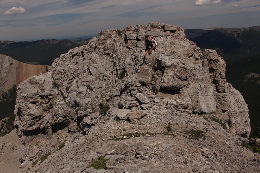 A rare occasion when the scrambling was more fun on the way down!