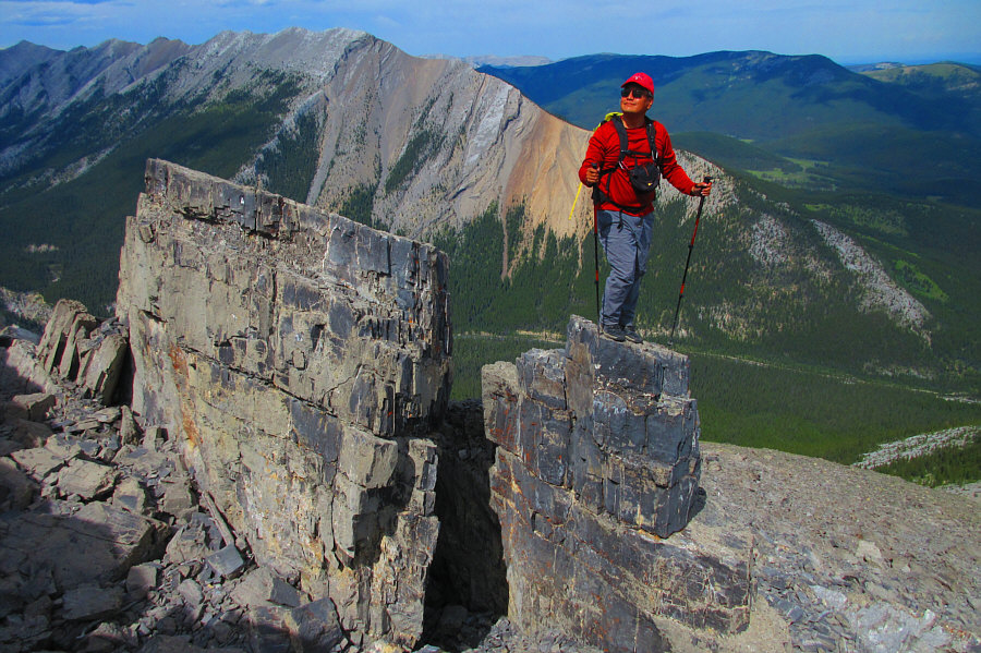 I was praying that the rock wouldn't crumble beneath me!