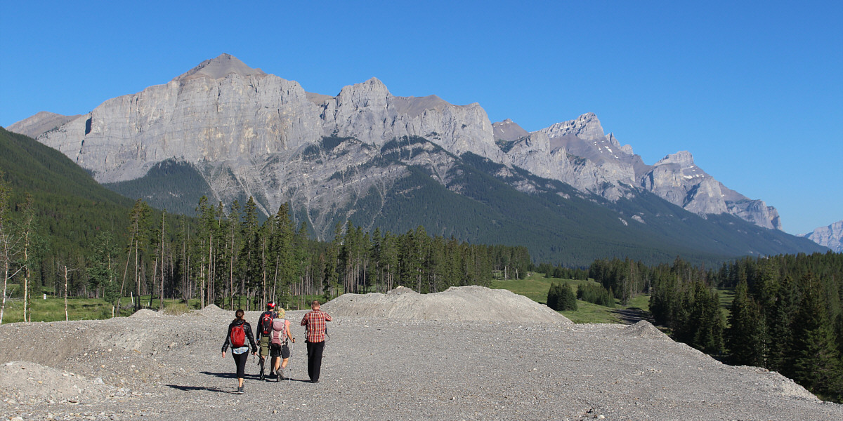 We're walking over one of the proposed development sites here!