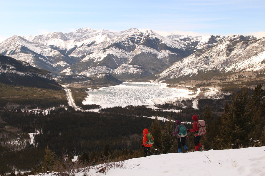 The snow actually made the descent very easy.