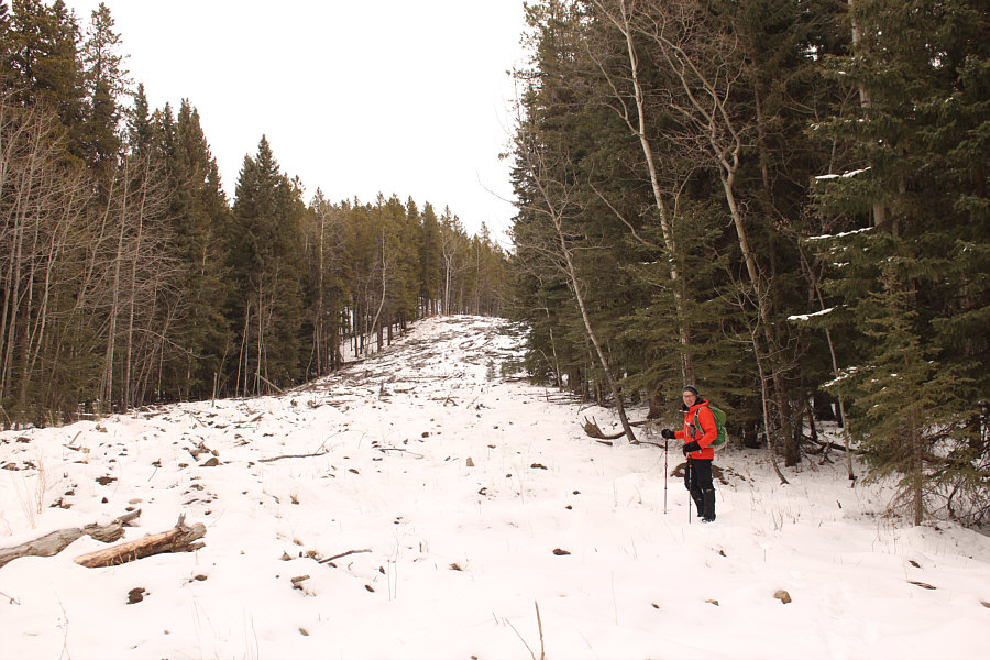 At least Bob stands out with his orange jacket!