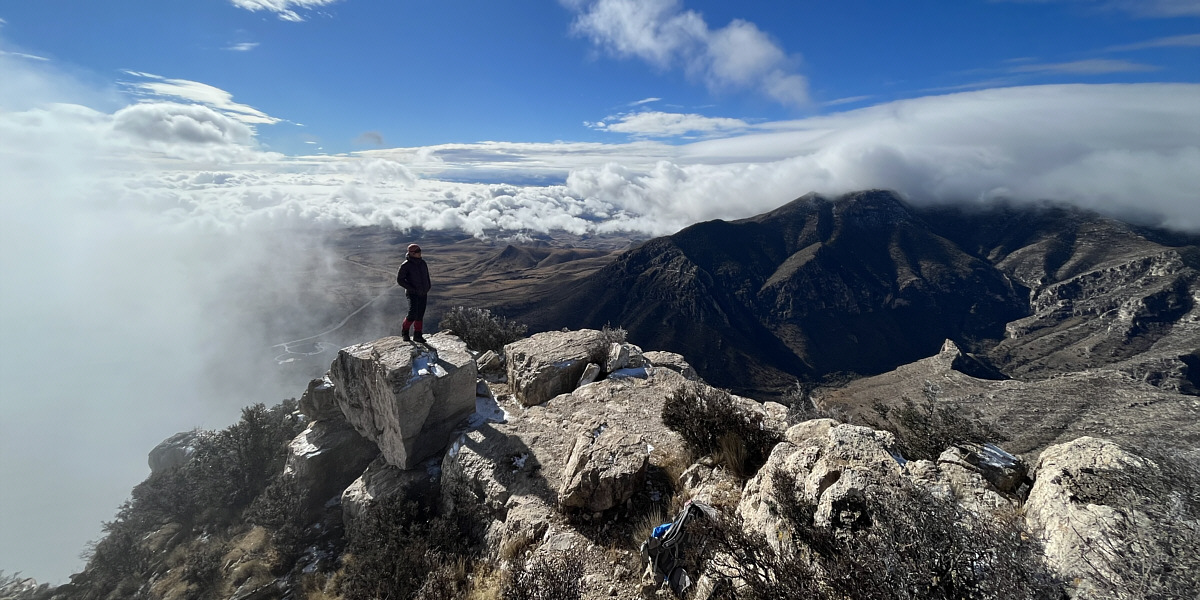 How lucky were we to have the only sunny summit on this day?