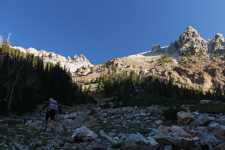 It would take us about 75 minutes to gain the ridge.