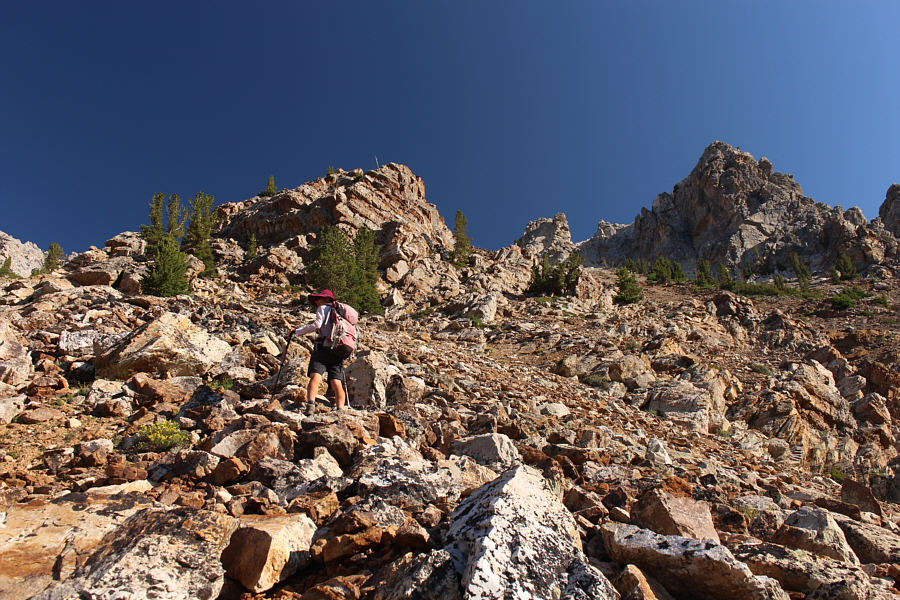 Ugh! What a brutally steep grunt!