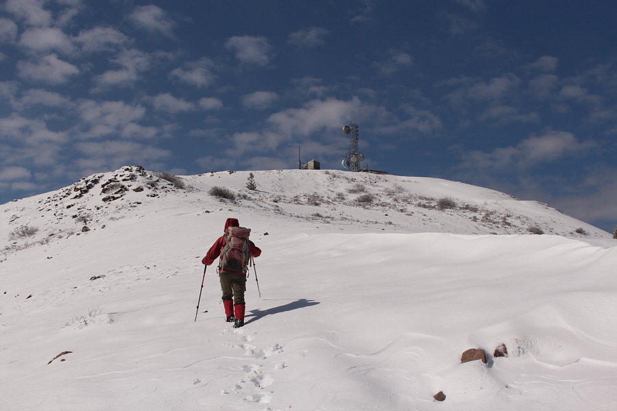 Some of the snow drifts here almost appear skiable!