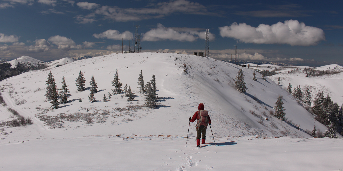 Seems like all the mountains surrounding Pocatella have antennas on them!
