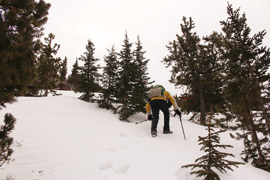 This is where Shaun almost rolled some rocks onto the rest of us!