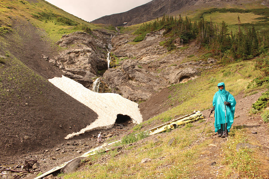 It's a beautiful resting place for the plane wreckage.