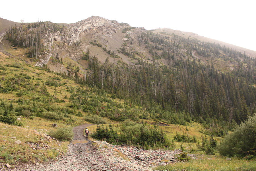 Trying to get a head start before the waves of ATVs come rolling out!