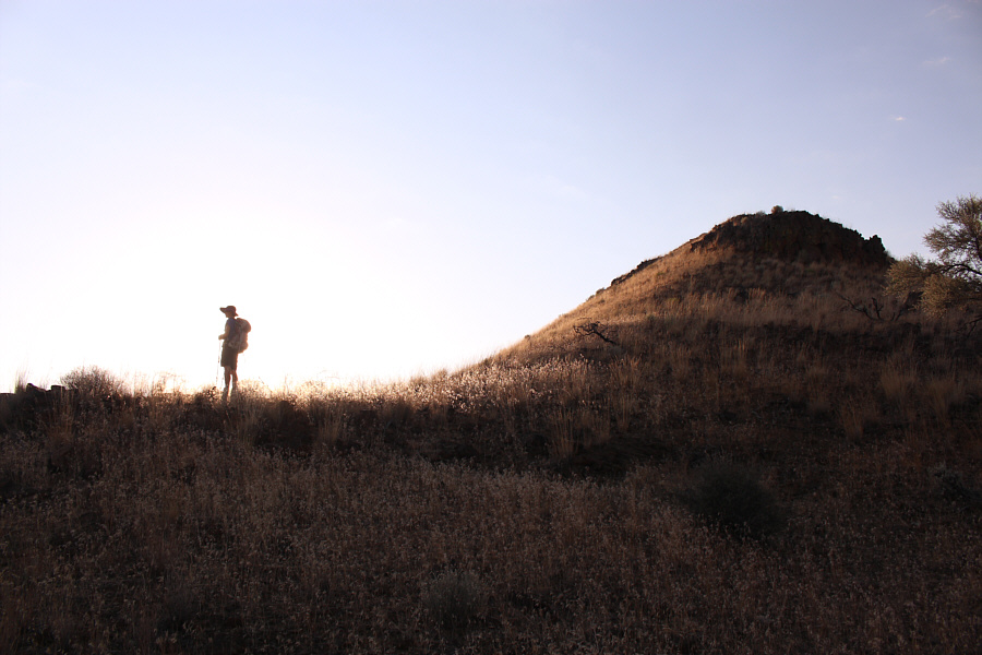 What does she see on the other side?