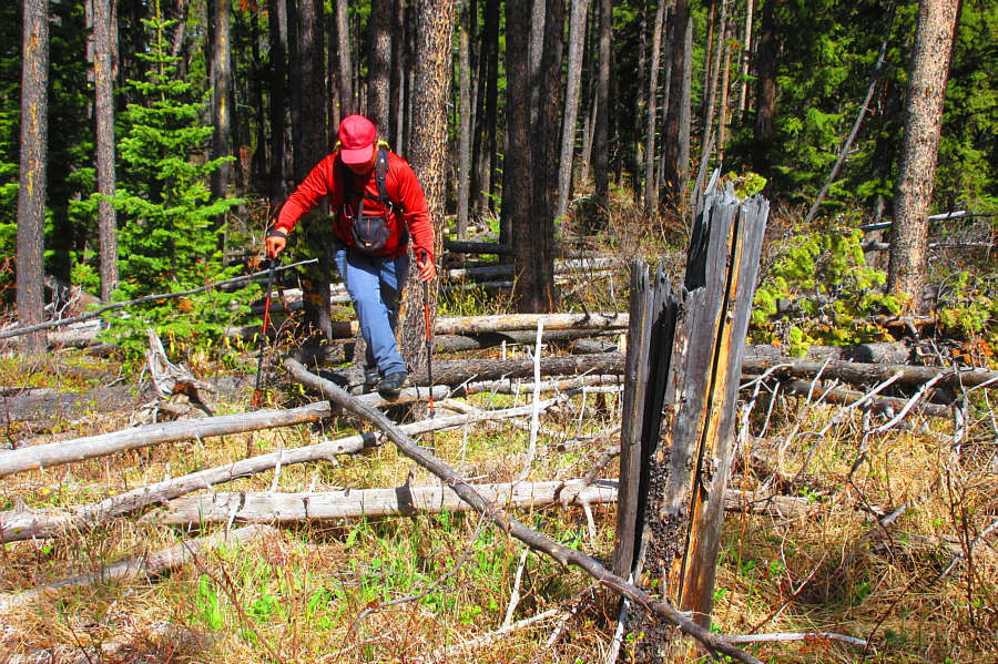This was how I got seriously injured on Chancellor Peak a few years ago!