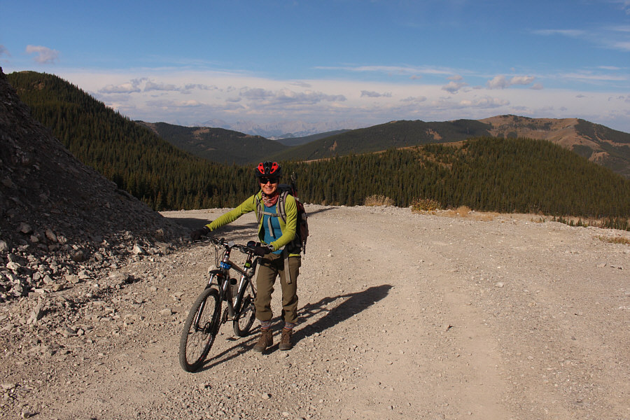 Even with an e-bike, I had to push up some sections!