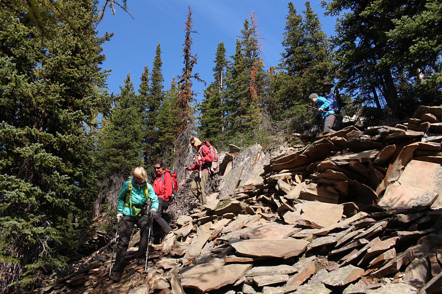 A steep and not-so-straightforward descent!