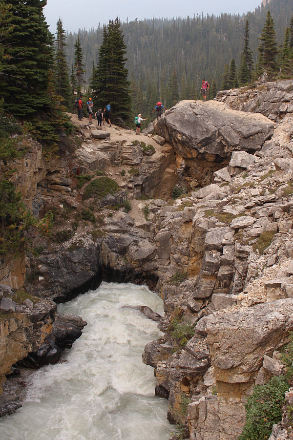 I wonder what Parks Canada would do if that chockstone ever collapses...