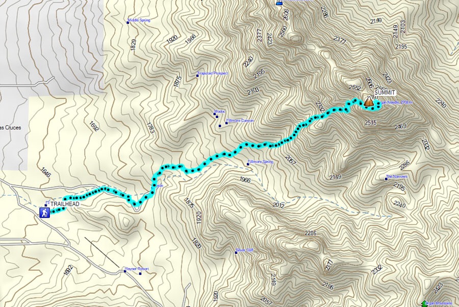 A grueling ascent with a challenging crux but rewarding views.
