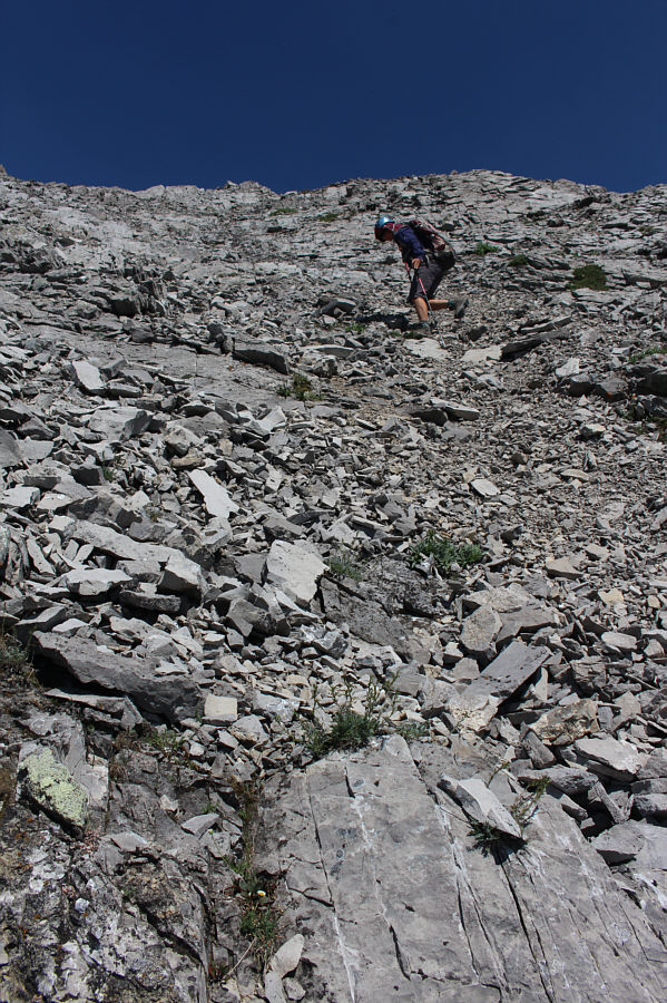 Loose rubble? Could be anywhere in the Canadian Rockies!