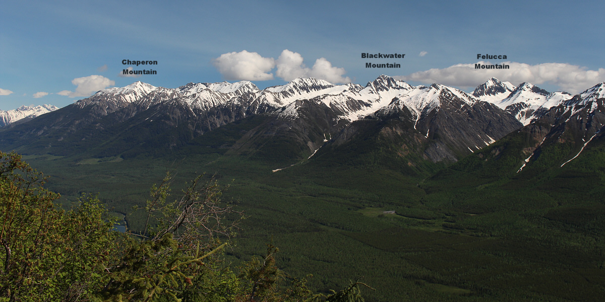 And a smidgen of Blackwater Lake can be seen at bottom left.