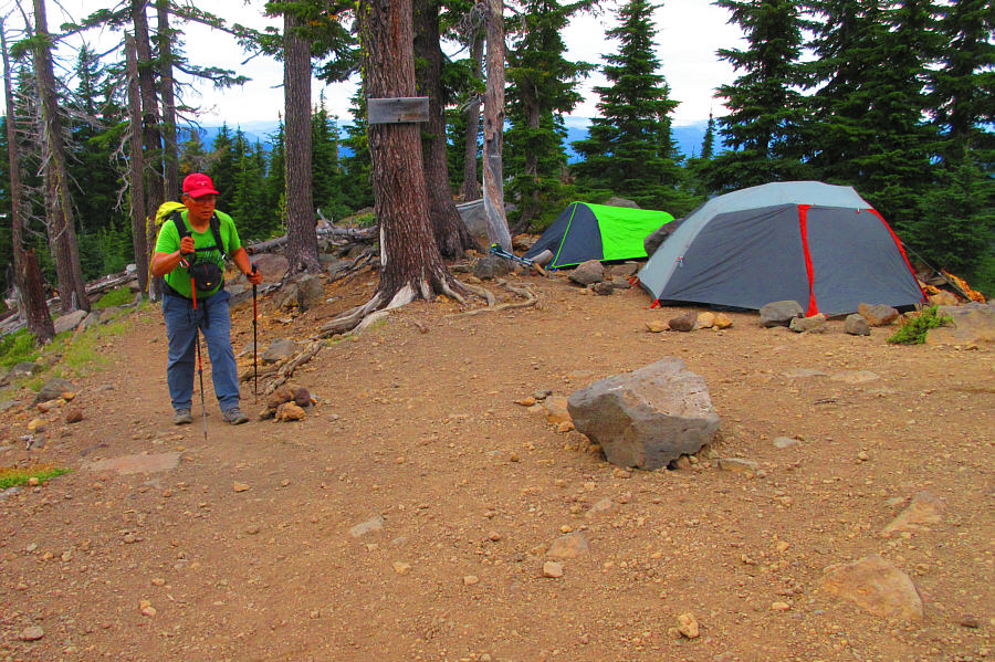 Why bother with a bivy at all especially at this terrible location?