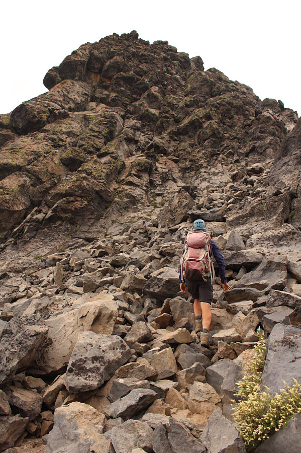 One of those rare occasions when the route actually looks harder up close!