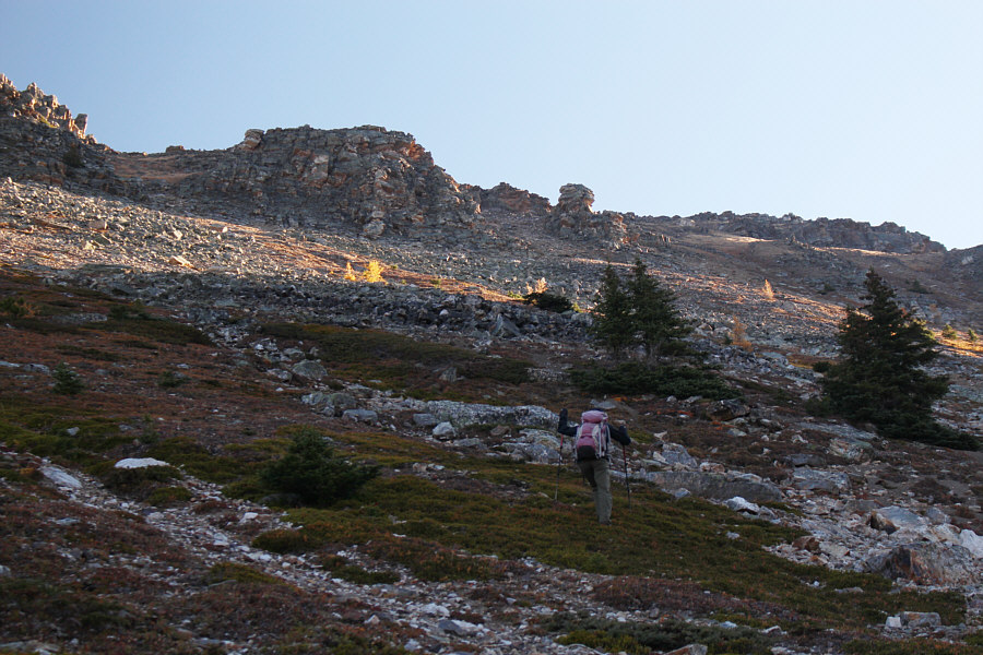 Try to avoid the rocks--they're all loose!