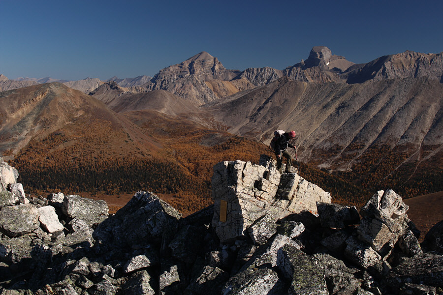 Maybe there used to be a block above the plaque that would have been the true summit...until it fell off!