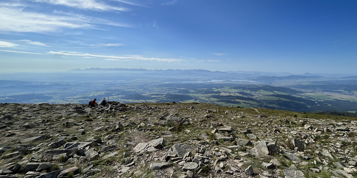Everything looks so far away when you're on top of the most prominent mountain in the area.