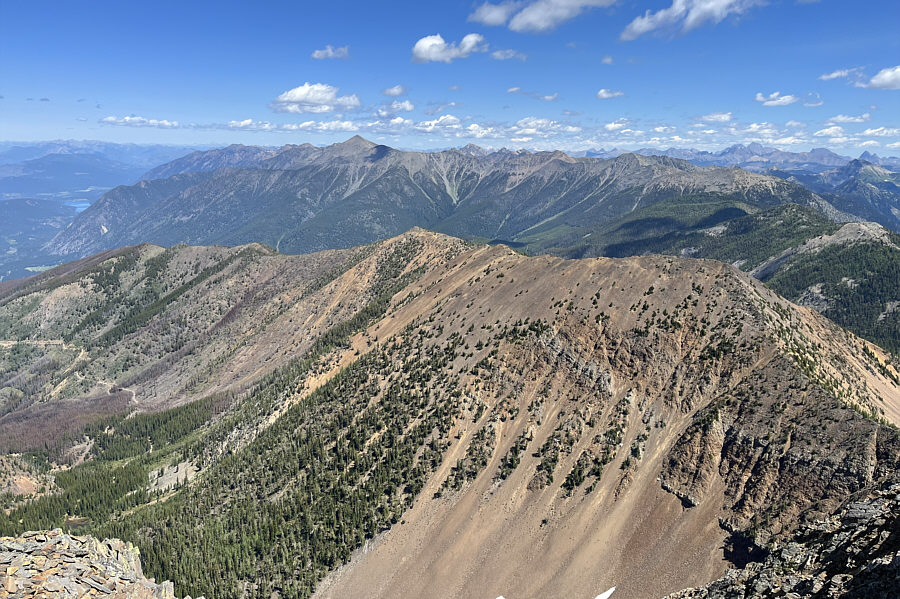 Mount Harrison is probably one of the big peaks at distant far right.