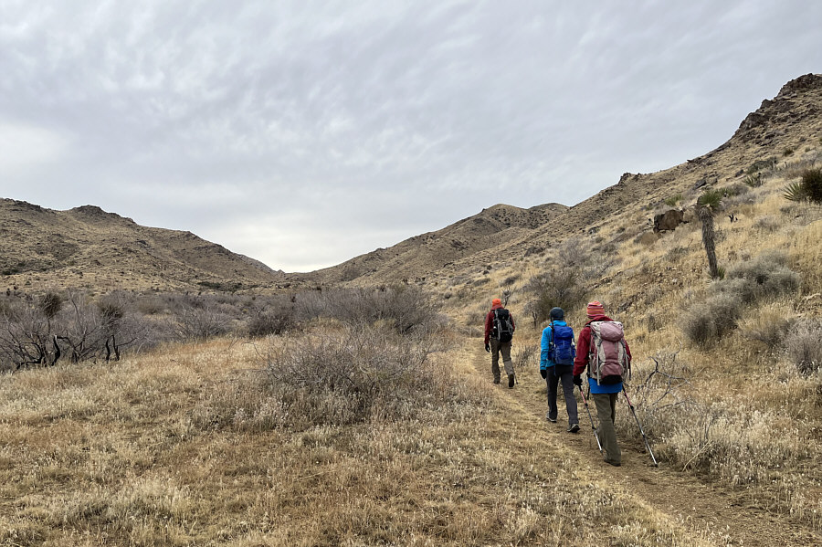 The trail greatly simplifies route-finding!