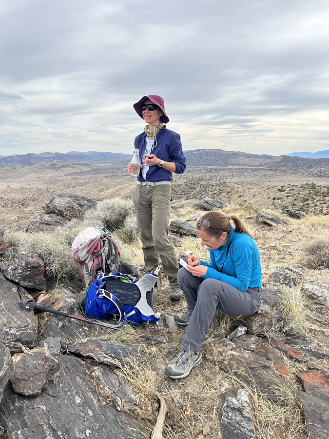 Somehow, we missed seeing the register when we first climbed up here!