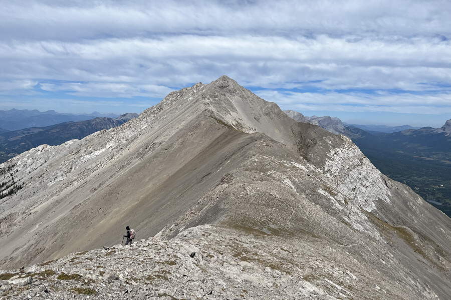 Much easier to climb Sentry Mountain from this side than the Kane route (west ridge).