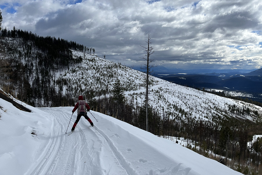 Time to put the climbing skins back on!