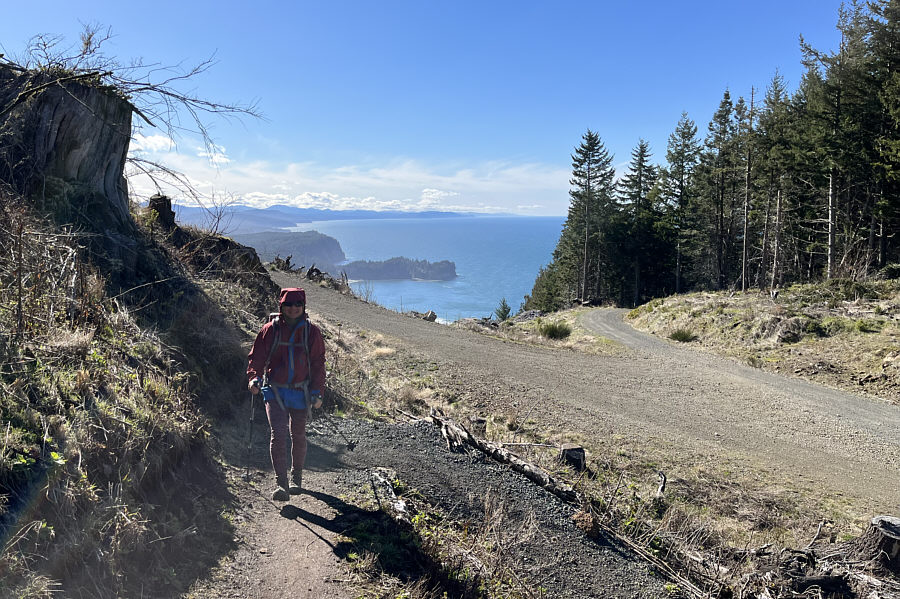 Tantalizing views behind Zosia!