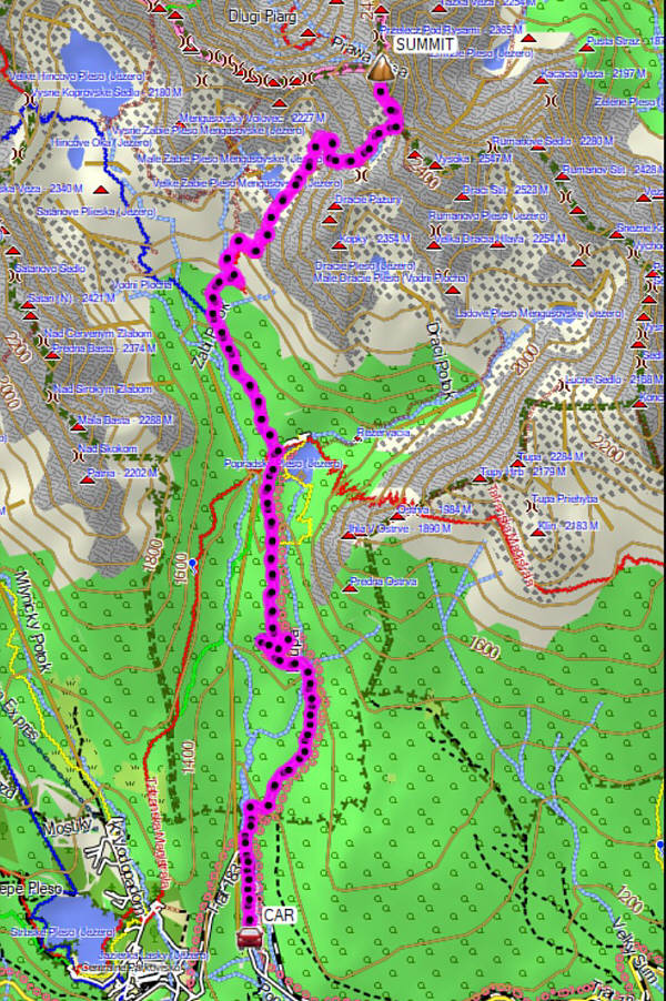 A demanding ascent both physically and mentally.