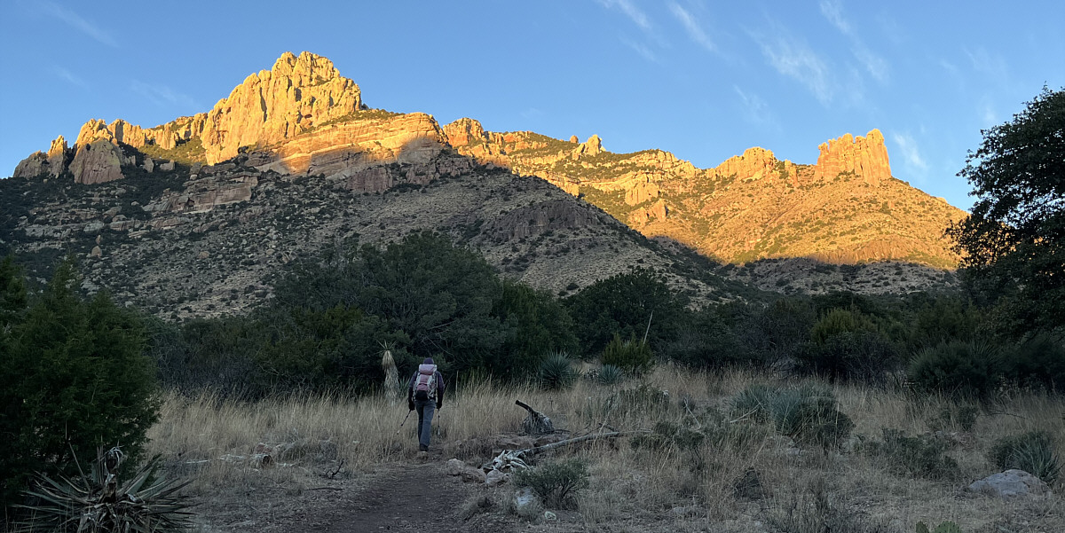 We would be hiking in shadow a lot on this day!
