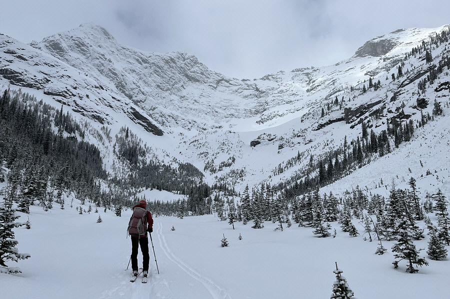 Lotsa avalanche paths in this valley...be vigilant!