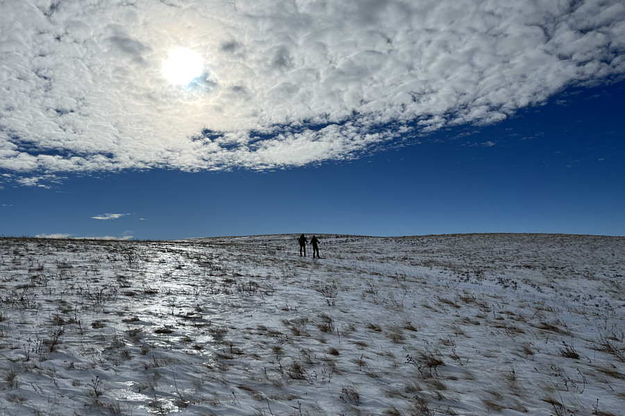 Could have used some light touring ski crampons if there is such a thing!