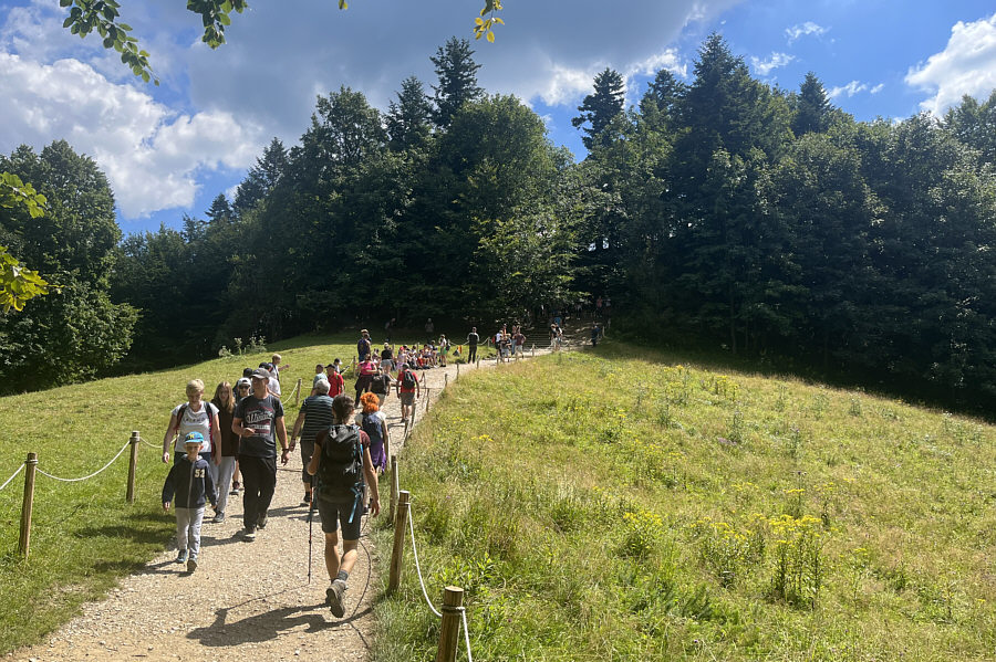 That's okay; there's always more people near the summit...